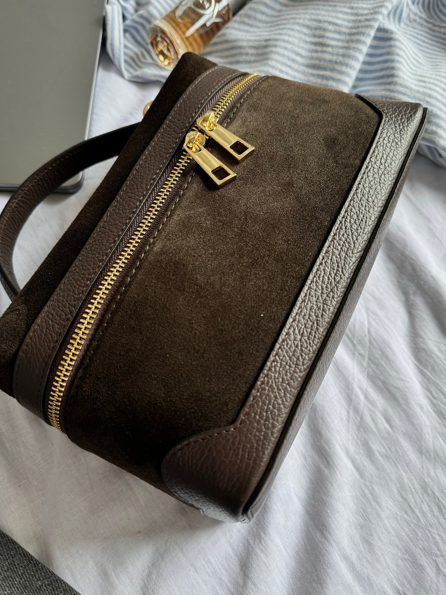 Mała torebeczka Crossbody do ręki lub na ramię z naturalnej skóry, Włochy