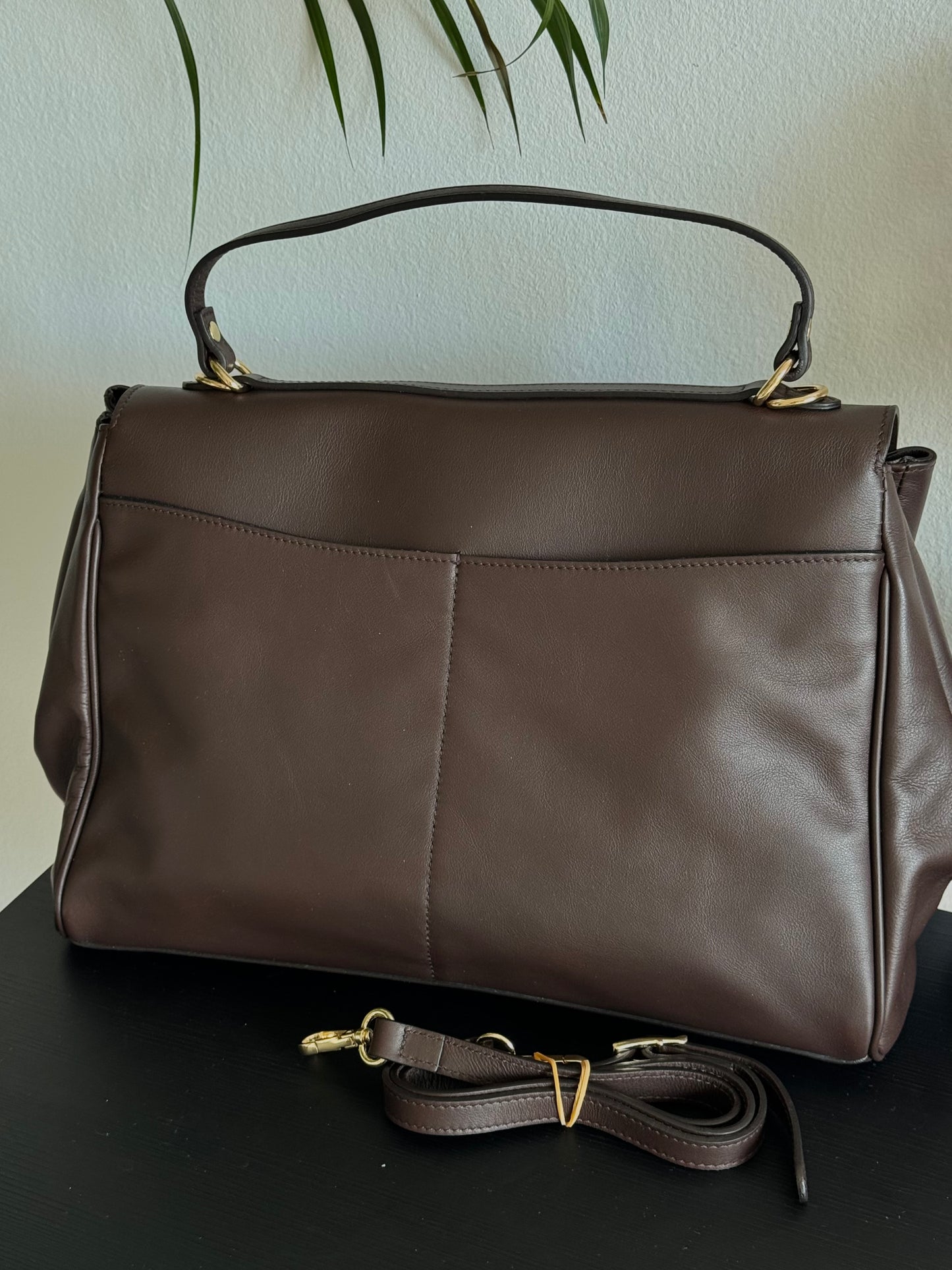 Elegancka torebka damska z naturalnej skóry, Włochy